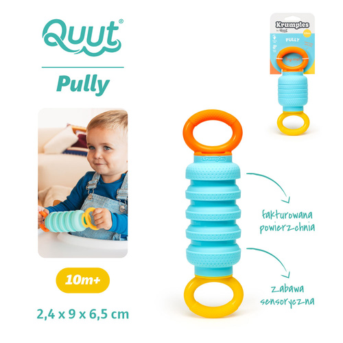 QUUT Rozciągana zabawka sensoryczna Krumples Pully Vintage blue