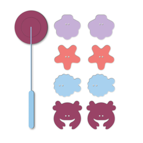 QUUT Zestaw piankowych naklejek do kąpieli z wędką Seaside