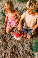 QUUT Zestaw 3 foremek do piasku Wieża Alto Cherry + Banana Pink