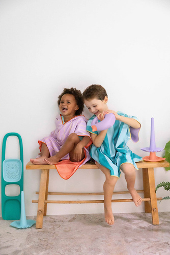 QUUT Dwustronne poncho kąpielowe dla dzieci Lagoon