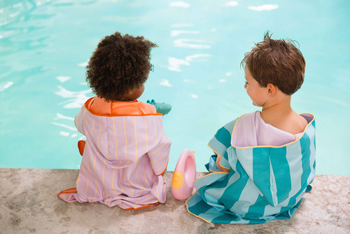 QUUT Dwustronne poncho kąpielowe dla dzieci Lagoon