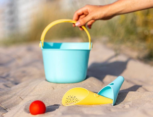 QUUT Zestaw 2 łopatek wielofunkcyjnych z piłeczką Cuppi Banana Blue