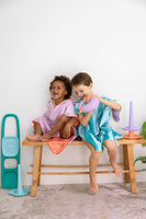 QUUT Dwustronne poncho kąpielowe dla dzieci Lagoon