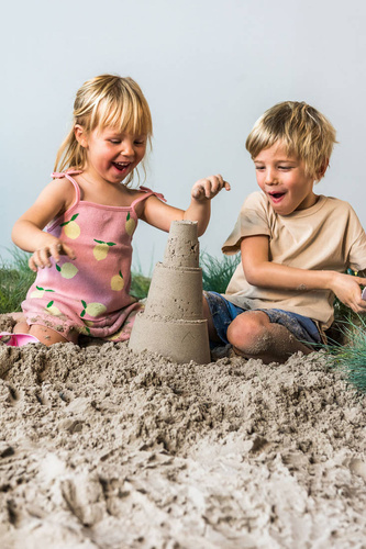 QUUT Zestaw 3 foremek do piasku Wieża Alto Cherry + Banana Pink