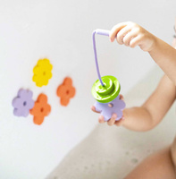 QUUT Zestaw piankowych naklejek do kąpieli z wędką Frog pond