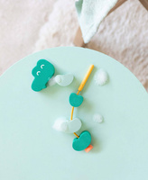 QUUT Klocki piankowe do nawlekania do kąpieli Beedi Croco