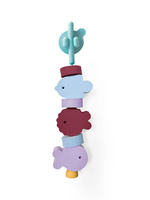 QUUT Klocki piankowe do nawlekania do kąpieli Beedi Fish Burgundy