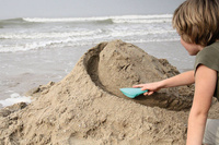 QUUT Zestaw 2 łopatek wielofunkcyjnych z piłeczką Cuppi Banana Blue