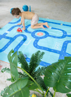 QUUT Dwustronny ręcznik plażowy PlayTowels XL (180 x 180cm) Road