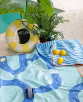 QUUT Dwustronny ręcznik plażowy PlayTowels L (180 x 100cm) Road