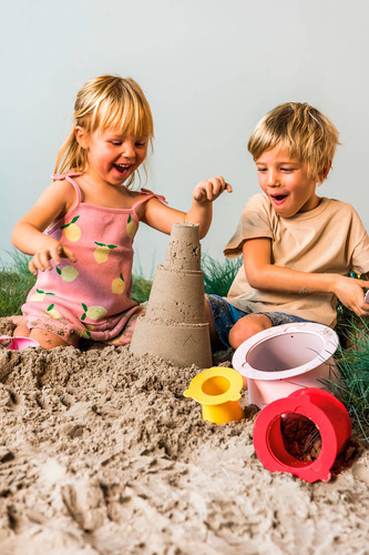 QUUT Zestaw 3 foremek do piasku Wieża Alto Cherry + Banana Pink