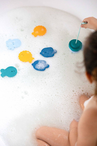 QUUT Zestaw piankowych naklejek do kąpieli z wędką Deep sea