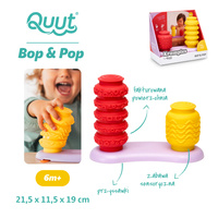 QUUT Zabawka sensoryczna do naciskania Krumples Bop&Pop Cherry Red