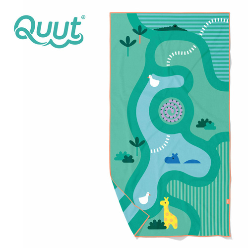 QUUT Dwustronny ręcznik plażowy PlayTowels L (180 x 100cm) Safari