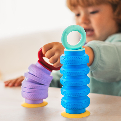 QUUT Zabawka sensoryczna z przyssawką Krumples Plungy Lavender