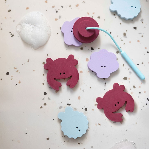 QUUT Zestaw piankowych naklejek do kąpieli z wędką Seaside