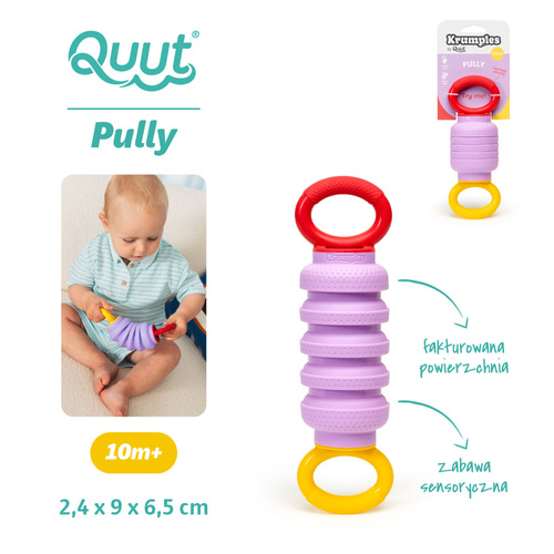 QUUT Rozciągana zabawka sensoryczna Krumples Pully Lavender