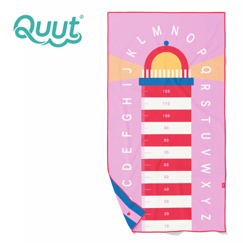 QUUT Dwustronny ręcznik plażowy PlayTowels L (180 x 100cm) Lighthouse Cherry