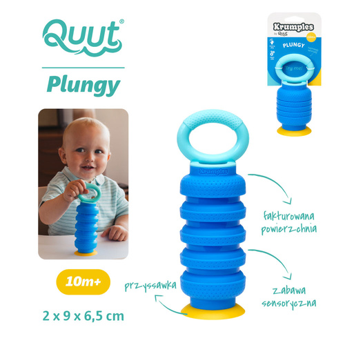 QUUT Zabawka sensoryczna z przyssawką Krumples Plungy Cosmic Blue