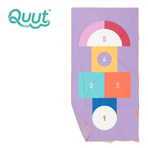 QUUT Dwustronny ręcznik plażowy PlayTowels M (140 x 70cm) Hopscotch